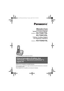 Manuale Panasonic KX-TG6612SL Telefono senza fili