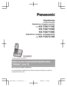 Käyttöohje Panasonic KX-TG6711NE Langaton puhelin