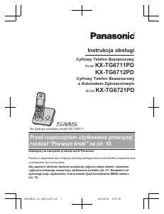 Instrukcja Panasonic KX-TG6711PD Telefon bezprzewodowy