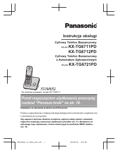 Instrukcja Panasonic KX-TG6721PD Telefon bezprzewodowy