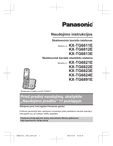 Vadovas Panasonic KX-TG6811E Belaidis telefonas