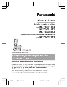 Manuál Panasonic KX-TG6811FX Bezdrátový telefon