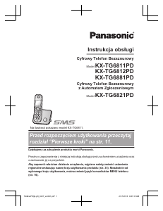 Instrukcja Panasonic KX-TG6821PD Telefon bezprzewodowy