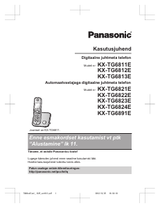 Kasutusjuhend Panasonic KX-TG6891E Traadita telefon