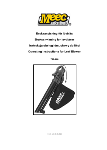 Bruksanvisning Meec Tools 721-226 Løvblåser