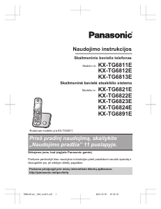 Vadovas Panasonic KX-TG6891E Belaidis telefonas