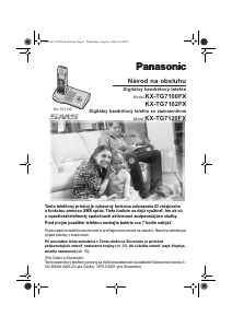 Návod Panasonic KX-TG7100FX Bezdrôtový telefón