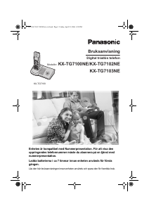 Bruksanvisning Panasonic KX-TG7100NE Trådlös telefon