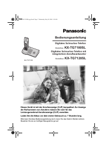 Bedienungsanleitung Panasonic KX-TG7120SL Schnurlose telefon