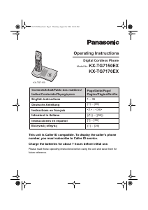 Mode d’emploi Panasonic KX-TG7150EX Téléphone sans fil