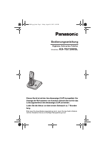 Bedienungsanleitung Panasonic KX-TG7200SL Schnurlose telefon