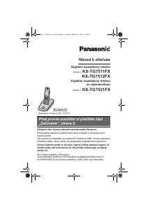 Manuál Panasonic KX-TG7511FX Bezdrátový telefon