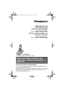 Manuale Panasonic KX-TG7511SL Telefono senza fili