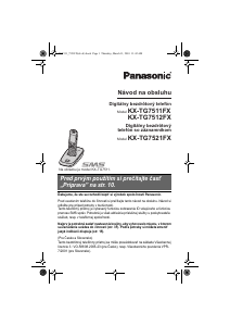 Návod Panasonic KX-TG7512FX Bezdrôtový telefón