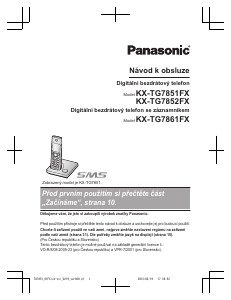 Manuál Panasonic KX-TG7851FX Bezdrátový telefon