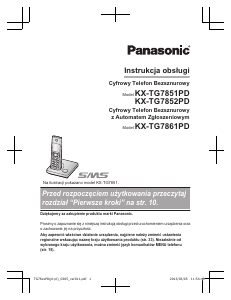 Instrukcja Panasonic KX-TG7851PD Telefon bezprzewodowy