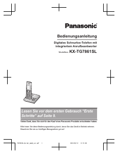 Bedienungsanleitung Panasonic KX-TG7861SL Schnurlose telefon