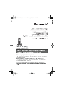 Rokasgrāmata Panasonic KX-TG8051FX Bezvadu tālrunis