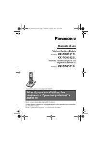 Manuale Panasonic KX-TG8052SL Telefono senza fili