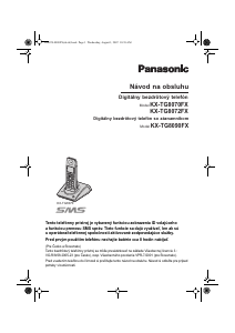Návod Panasonic KX-TG8070FX Bezdrôtový telefón