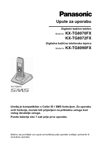 Priručnik Panasonic KX-TG8072FX Bežični telefon