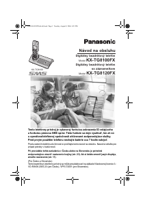 Návod Panasonic KX-TG8120FX Bezdrôtový telefón
