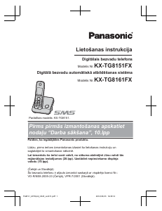 Rokasgrāmata Panasonic KX-TG8151FX Bezvadu tālrunis