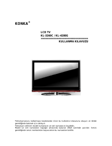 Kullanım kılavuzu Konka KL-3260C LCD televizyon