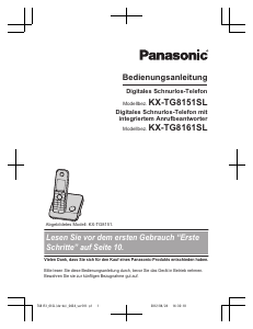 Bedienungsanleitung Panasonic KX-TG8151SL Schnurlose telefon