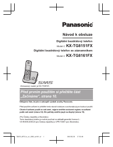 Manuál Panasonic KX-TG8161FX Bezdrátový telefon