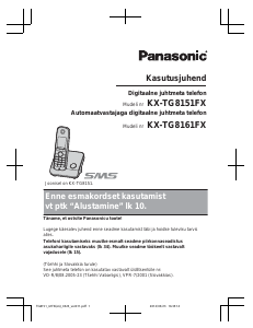 Kasutusjuhend Panasonic KX-TG8161FX Traadita telefon