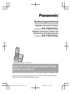 Bedienungsanleitung Panasonic KX-TG8161SL Schnurlose telefon