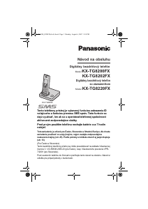 Návod Panasonic KX-TG8200FX Bezdrôtový telefón