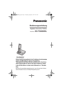 Bedienungsanleitung Panasonic KX-TG8200SL Schnurlose telefon