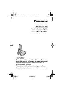 Manuale Panasonic KX-TG8200SL Telefono senza fili