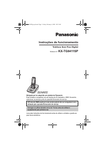 Manual Panasonic KX-TG8411SP Telefone sem fio