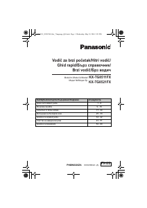 Priročnik Panasonic KX-TG8511FX Brezžični telefon