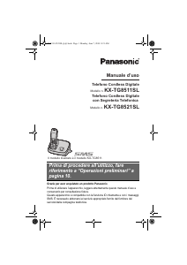 Manuale Panasonic KX-TG8511SL Telefono senza fili