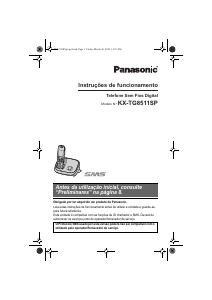 Manual Panasonic KX-TG8511SP Telefone sem fio