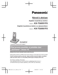 Manuál Panasonic KX-TG8551FX Bezdrátový telefon