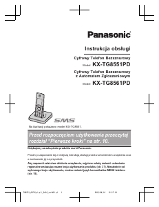 Instrukcja Panasonic KX-TG8551PD Telefon bezprzewodowy