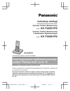 Instrukcja Panasonic KX-TG8561PD Telefon bezprzewodowy