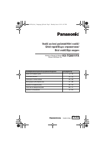 Priročnik Panasonic KX-TG8611FX Brezžični telefon