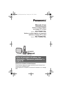 Manuale Panasonic KX-TG8611SL Telefono senza fili