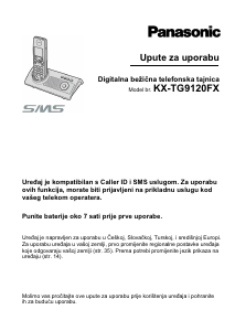 Priručnik Panasonic KX-TG9120FX Bežični telefon