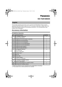 Manuale Panasonic KX-TG9140EXX Telefono senza fili