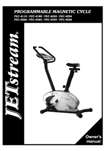 Manual JETstream PEC-4255 Exercise Bike