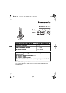 Εγχειρίδιο Panasonic KX-TGA717E Ασύρματο τηλέφωνο