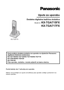 Priručnik Panasonic KX-TGA717FX Bežični telefon