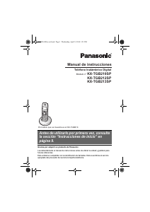 Manual de uso Panasonic KX-TGB213SP Teléfono inalámbrico